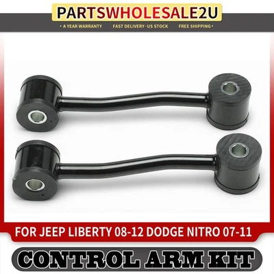 2Pcs Front Sway Bar Link Kit for Jeep Liberty 2008-2012 Dodge Nitro 2007-2011 - Image 1 of 4