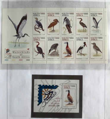 South Africa 1997:  Waterbirds + MS + 2 media release SAPO - MNH - Image 1 of 2