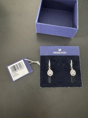 Swarovski Angelic Ohrringe Ohrstecker Weiß, Rhodiniert Earrings 5197458 oU- Neu! - Bild 1 von 4
