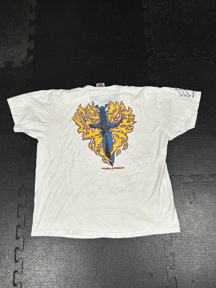 Y2K Powell Peralta Tee Shirt Mens Tommy Guerrero Skateboard Bones Brigade L - Image 1 of 4