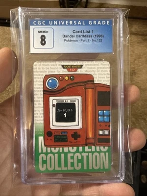 Pokedex Bandai Carddass Vending CGC 8 1996 Japanese Pokemon Card - Image 1 of 2