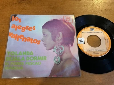 LOS ALEGRES VALLENATOS Dejala Dormir / Yolanda +2 LATIN CUMBIA 1972 MEXICO 7" EP - Image 1 of 4