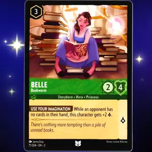 Belle Bookworm - Poco común - Disney Lorcana TCG Rise of the Floodborn #71/204 - Imagen 1 de 3