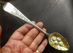 FINE RARE 1812 ENGLISH STERLING BERRY SPOON GEORGE WINTLE LONDON 2 OZT EXC COND - Picture 1 of 9