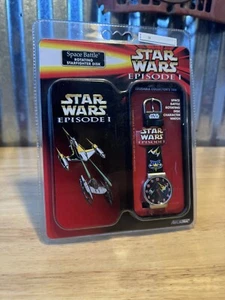 New NELSONIC STAR WARS EPISODE 1 Space Battle QUARTZ rotate disk POCKET WATCH - Picture 1 of 5