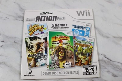 FACTORY SEALED ~ NINTENDO WII ACTIVISION DEMO ACTION PACK ~ 5 Games PLUS TRAILER - Image 1 of 4