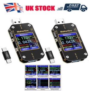 USB Power Meter Tester Multimeter Voltmeter LCD Display Ammeter Detector Current - Picture 1 of 28