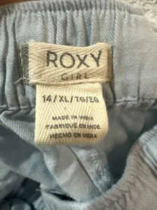 Roxy girls Size 14 / XL elastic waist shorts pockets - Picture 1 of 1