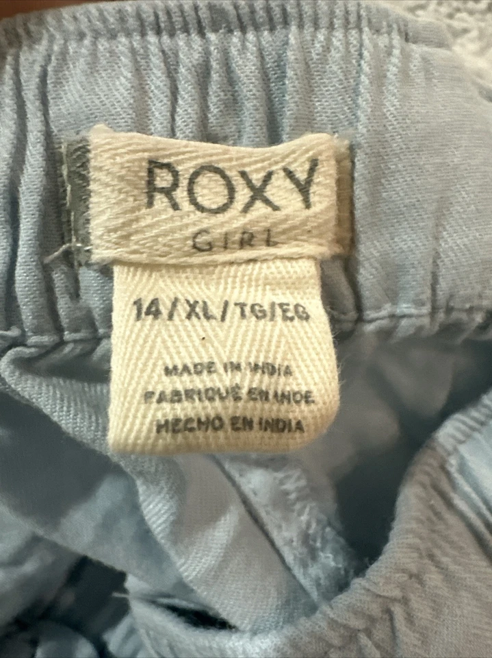 Roxy girls Size 14 / XL elastic waist shorts pockets - Изображение 1 из 1