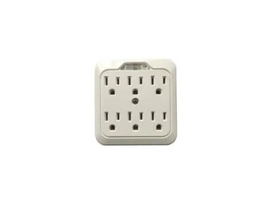 ProHT 6 Outlets Wall Tap with Night Light, ETL Approved - Picture 1 of 3