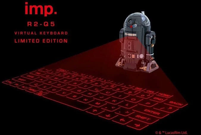 Star Wars Imp R2-Q5 Limited Edition Virtual Keyboard Imp-101 Bk BlueTooth New - Image 1 of 3