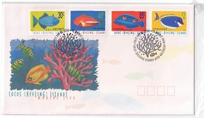 Australia Post FDC: 15 August 1996 - Cocos (Keeling) Islands Marine Life - Image 1 of 2