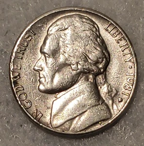 1981 D Nickel Error On 9 0n the Date And Filled D Mint Mark Ungraded Circulated - Picture 1 of 5