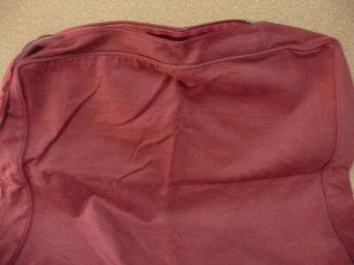 Poltrona Pottery Barn básica quadrada capa deslizante lona escovada vermelha  - Imagem 1 de 3