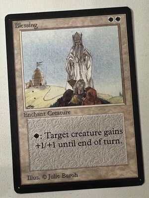Magic the Gathering MTG Beta Blessing NM  (Beta Bob) - Image 1 of 2