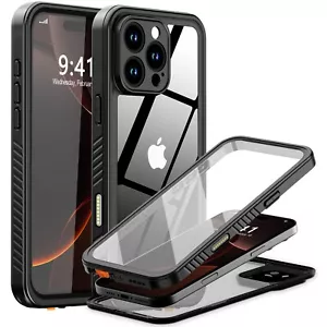 Pour iPhone 16 Pro Max 16 Plus Coque Antichoc Étanche Résistante Coque Intégrale - Photo 1 sur 17