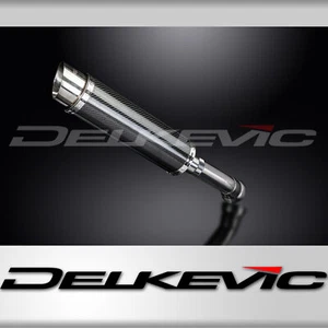 Kit silenciador de escape de carbono redondo 14" BMW K1300GT 2009-2011 Delkevic sin cordones - Imagen 1 de 4