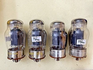 Tungsol 6550 KT88 Solid Black Plate 3D getter NOS Tested Matched Quad - Picture 1 of 7