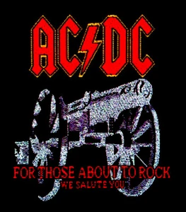 AC/DC - Patch Aufnäher - For those about to rock - Bild 1 von 1