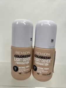 (2) Revlon 110 Ivory ColorStay Light Cover Liquid Foundation 1oz - Picture 1 of 4