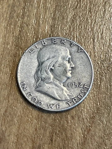 1952D Franklin Half Dollar  VF Cover