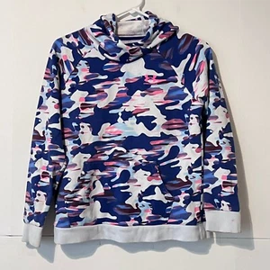 Under Armour Girls Rival Fleece Hoodie Size Ylg Multicolor Camo Sweatshirt - Picture 1 of 9