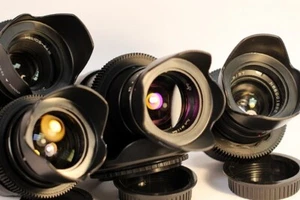 Vintage Soviet Lens Set for Canon - Helios 44M, Jupiter-9, Mir-1B, Jupiter 37A - Picture 1 of 11