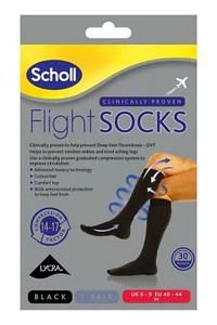 Scholl Flight Socks | Compression Travel Socks | DVT & Swelling Relief | Size... - Picture 1 of 5