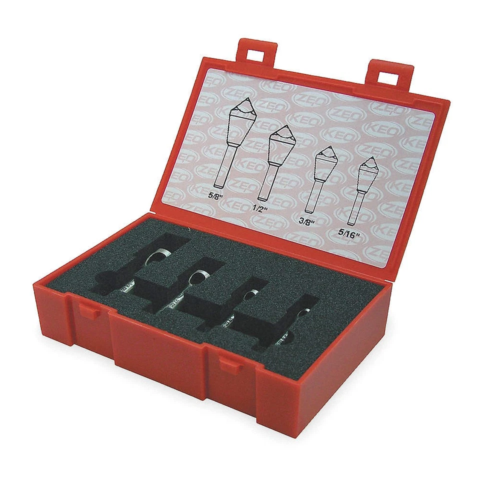 KEO 53518 Countersink Set,4 PC,0 FL,82 Deg,Cobalt 4FVU7 - Image 1 of 1