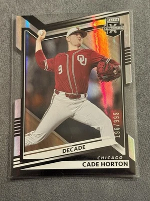 2022 Elite Extra Edition Cade Horton Decade Die-Cut InsertProspect /999 - Image 1 of 4