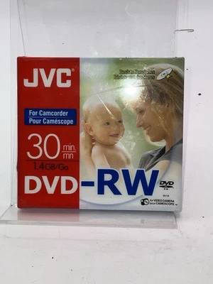 JVC DVD RW 30 Min 1.4GB Mini Camcorder Disc Single Sided Version 1.1 VD W14N - Image 1 of 4