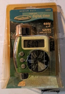 Green Thumb Single Port Digital Timer - 1 Dial Control, Medium Duty Unopened - Picture 1 of 2