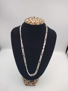 Vintage Sterling Silver 36g  925 Figaro Chain Italy 18 Inches Fast Shipping  - Picture 1 of 2