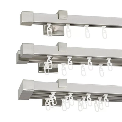 Asta per Tenda / Bastone - 1 / 2 / 3 Binari Acciaio 20 mm SET Binario ROLLMAXXX - Immagine 1 di 2