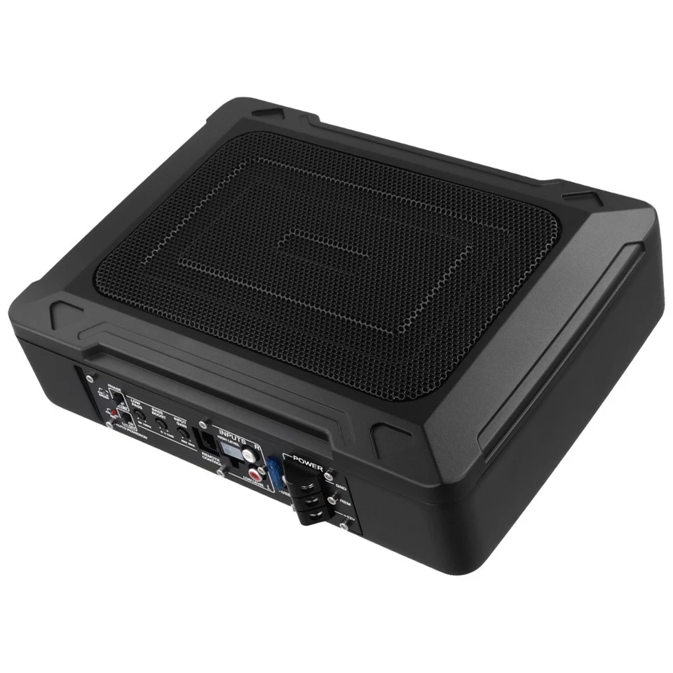 12" 1000W Untersitz-Aktiv-Subwoofer + Kabelset Auto Verstärker Lautsprecher DE - Bild 1 von 4