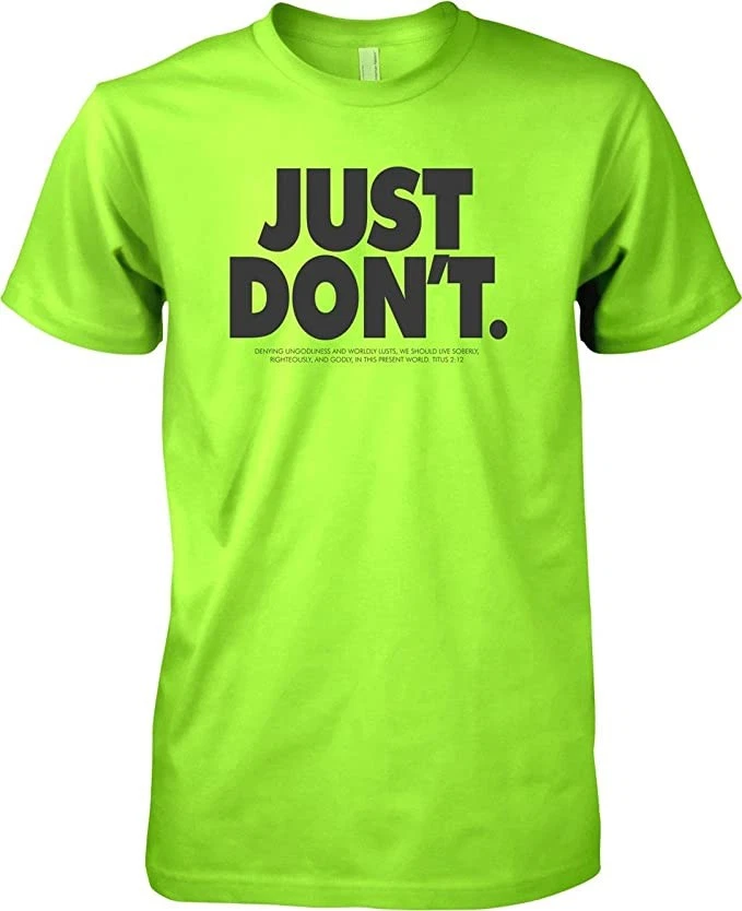 Camiseta Just Don't Dry-fit verde lima mediana Foto 1 de 1