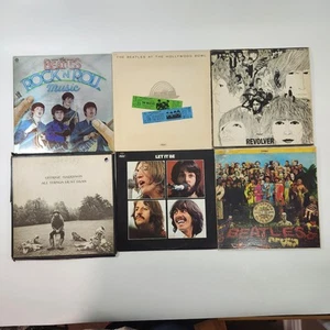 Beatles LPs Lot Vinyl Records George Harrison Revolver Hollywood Bowl Let It Be - Picture 1 of 23