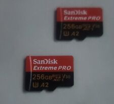 2 SanDisk 256GB Extreme Pro Micro SD Cards MicroSDXC UHS-I U3 A2 - FREE SHIPPING