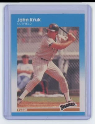 1987 FLEER JOHN KRUK . SAN DIEGO PADRES #420 - Image 1 of 2