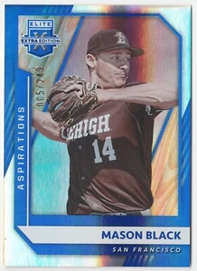 2021 Panini Elite Extra Edition Aspirations Blue #85 Mason Black #/249 RC Rookie - Picture 1 of 2