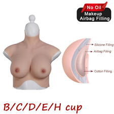 B-E Cup No Oil Silicone Breast Forms Breastplates Fake Boobs Crossdresser