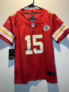 New! Youth M (Age 10-12) Patrick Mahomes #15 Kansas City Chiefs Stitched Jersey - Picture 1 of 5