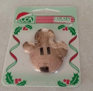 Vintage NIP 6pc Western Cowboy Christmas Snowman Slotted Conchos Leather work - Picture 1 of 1
