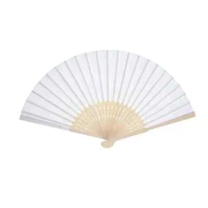 Fächer Sommerfächer Handfächer Oldshool Holz Papier Hochzeit Deko * - Bild 1 von 4