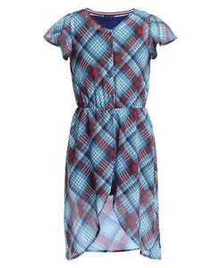 Tommy Hilfiger Big Girls Plaid Walkthrough Romper Dress - Picture 1 of 3