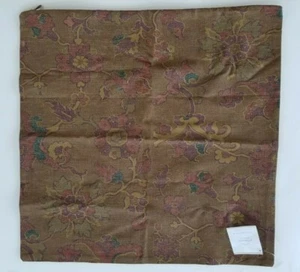 Pottery Barn Shiraz Floral Brown Multi Pillow Cover 20" #637 - Picture 1 of 2
