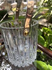 Beautiful Vintage Crystal Ice Bucket With Crome Handle Marquis By Mikasa