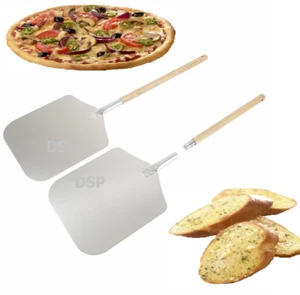 12x14x26 ”Inch Aluminium Pizza Peel Removable Wooden Handle Bakers Paddle Shovel - Picture 1 of 8