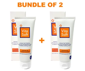 2 X Vita Soft Leave in Hair Acondicionador Mejor Frizz Control Brillo como Vitapointe - Imagen 1 de 6