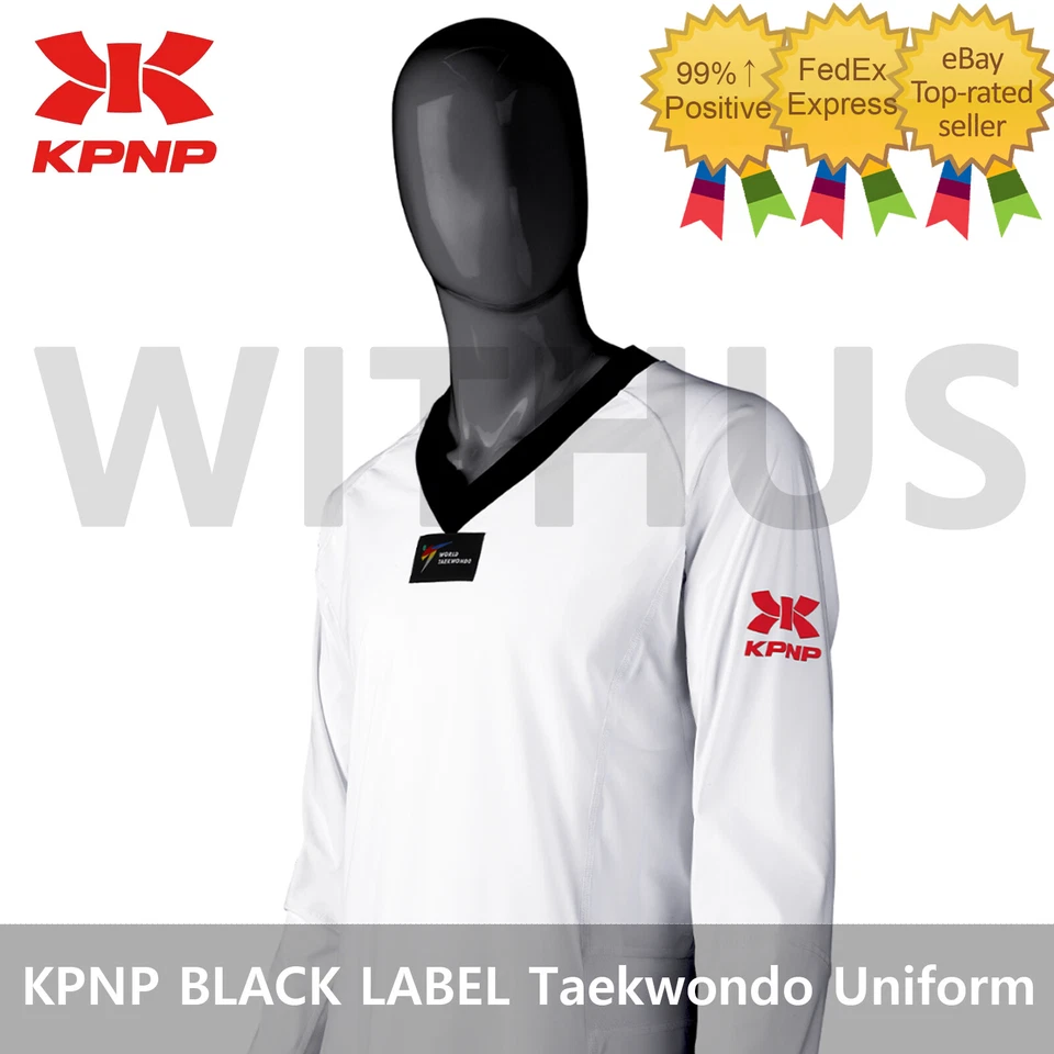 KPNP BLACK LABEL World Taekwondo Federation Official Uniform /2~3days Fedexship_